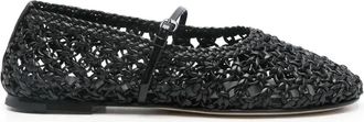 Dear Frances Balla Weave Ballet Flats - Womens - Rubber/Calf Leather