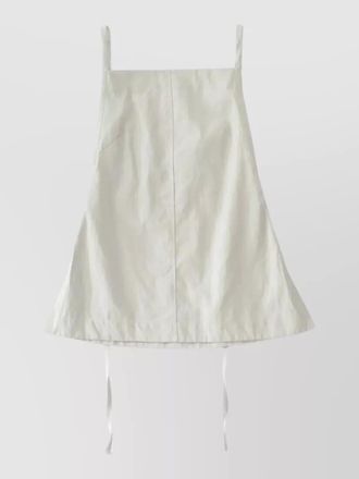 STUDIO NICHOLSON square neck sleeveless dress flared hem