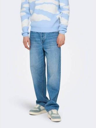 Only & Sons ONSFADE loose fit jeans light blue denim