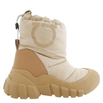 Ferragamo Deode Gancini Padded Ski Boots, Size 7 C