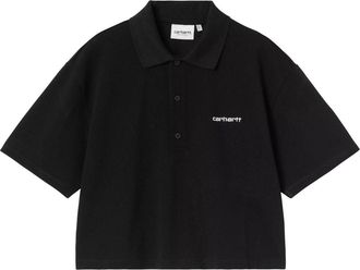 Carhartt Work in Progress (WMNS) Carhartt WIP S/S Script Polo T-Shirt Black White I034553-0D2-XX