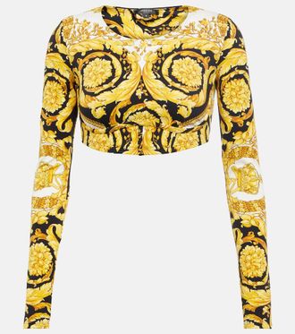 Versace Barocco crop top