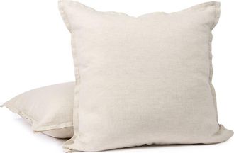 Coyuchi Organic Linen Accent Pillow in Natural Chambray at Nordstrom