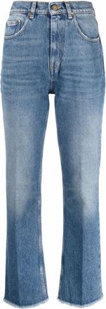 Golden Goose High-Waisted Boot-Cut Jeans - Dames - Bootcut Jeans - Blauw - W28 - Katoen - Jeans