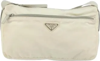 Prada Pre-owned Shoulder Bags, female, White, Size: ONE SIZE Pre-owned Zip waist bag