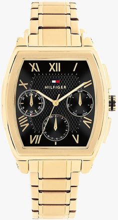 Tommy Hilfiger Mens 36MM Multifunction Watch - Black