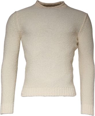 KANGRA Wool Knit Long Sleeve Round Neck Pullover Mens Sweater (Pre-Owned)