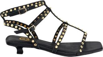 Ash Platte sandaal - Dames - Sandalen met hakken - Zwart - 38 EU - Leer - Schoenen