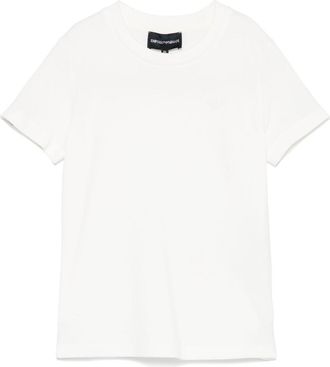 Emporio Armani logo-embroidered T-shirt - kids - Cotton - 10 yrs - White