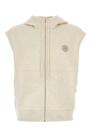 Fendi Melange Crema Stretch Sweatshirt