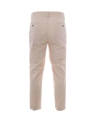 Paolo Pecora Mens Chino Trousers Beige Cotton