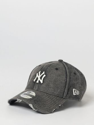 New Era Cappello 9Forty NY Yankees in denim used con logo ricamato