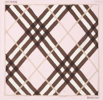 Burberry Burberry Check silk poplin scarf