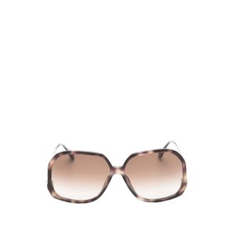 Chlo&eacute; Geometrische Zonnebril - Dames - Accessoires - Bruin - Maat: ONE Size