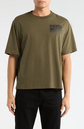 Von Dutch Logo Cotton Blend Graphic T-Shirt in Olive Night at Nordstrom, Size X-Large