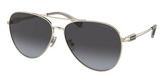 Coach HC7140 CD474 90058G Womens Sunglasses Gold Size 61