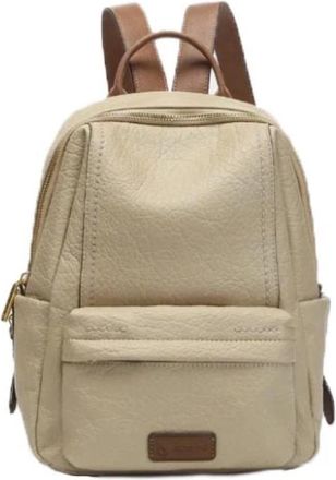 Abbacino Trendy Arda - Dames - Rugzakken - Beige - ONE Size - Leer - Tassen
