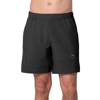 K-Swiss KSwiss RipStop 7 inch Mens Tennis Shorts in Black at Nordstrom, Size Small