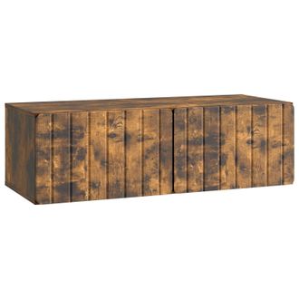 vidaXL Mueble Para Tv De Pared Roble Ahumado 98 X 41 X 30 Cm Vidaxl