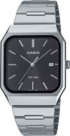 Casio MTP-B185D-1AVEF Mens Collection Watch - Silver - One Size