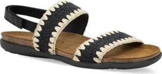 Naot Dylan Slingback Sandal in Black/Ivory at Nordstrom, Size 10Us