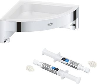 GROHE Start Cube + Quickglue A2 Estante Esquinero Para Acceso Con Dos Placas De Fijaci&oacute;n - Grohe