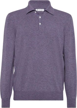 Brunello Cucinelli Polo in cashmere - Viola