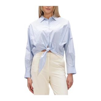 Janice Dames, Blouses & Shirts, Blauw, Maat: 2XL