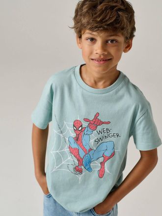 Spiderman Kinder T-Shirt MARVEL SPIDERMAN graublau