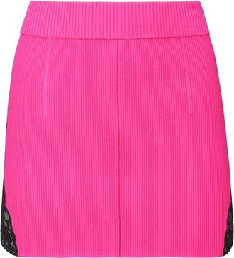 Fleur du Mal Jolie Mini Skirt in Wild Pink at Nordstrom, Size X-Small