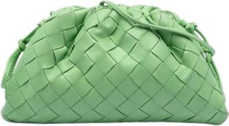 Bottega Veneta Pre-owned Clutches, female, Green, Size: ONE SIZE Pre-owned The Pouch