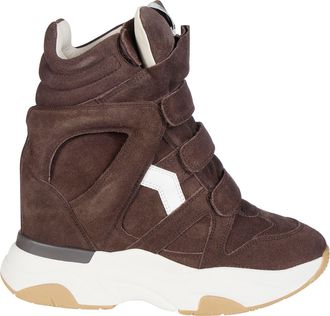 Isabel Marant Balskee-Gz Chunky High-Top Leather Sneakers