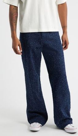 Honor The Gift Nep Yarn Wide Leg Pants in Blue at Nordstrom Rack, Size 38
