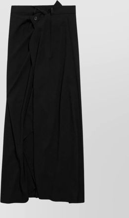Balenciaga draped midi wrap skirt