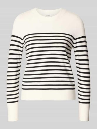 s.Oliver Red Label Regular Fit Strickpullover aus Viskose-Mix in Weiss, Gr&ouml;&szlig;e 34