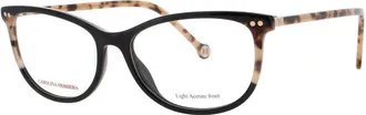 Carolina Herrera Ladies Tortoise Cat Eye Eyeglass Frames Her 0213