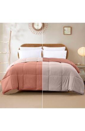 Modern Threads Down Alternative Reversible Comforter in Rosewood/rose at Nordstrom Rack, Size King