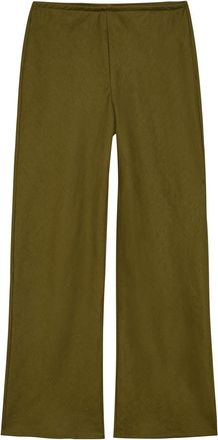 Reformation Gale Straight-leg Linen Trousers - Khaki - S (UK8-10 / S)