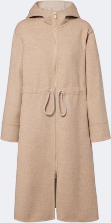 Eleventy Cappotto in lana e cashmere con cappuccio