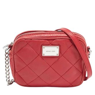 Michael Kors Pre-owned Cross Body Bags, female, Red, Size: ONE SIZE Pre-owned Leather shoulder-bags