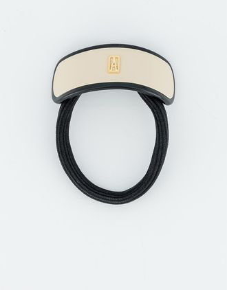 Alexandre de Paris La Fayette Acetate Hair Tie in Beige at Nordstrom