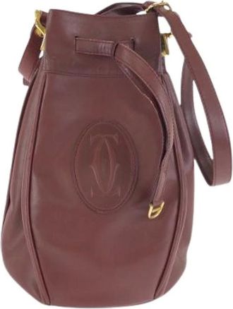 Cartier Bolso de hombro de cuero Must Line Pre-owned - Pre-owned - Mujer - Rojo - ONE SIZE