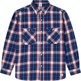 Edwin Hombre, Camisas, Azul, Talla: L