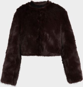 Staud Casimira Faux Fur Jacket