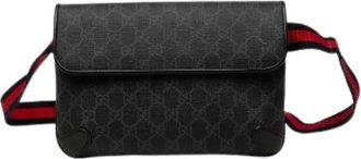 Gucci Pre-owned GG Supreme PVC Waist Bag - - Pre-owned - Donna - Nero - ONE SIZE