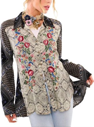 Aratta Little Secrets Shirt In Black Multi