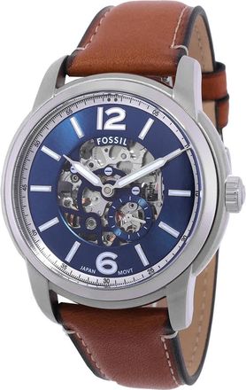 Fossil Heritage Automatic Blue Dial Mens Watch ME3263