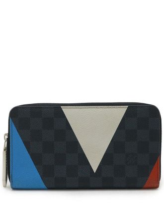 Louis Vuitton Blue Damier Cobalt Zippy Organizer Wallet (Authentic Pre-Loved)