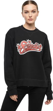 Dsquared2 Black Graphic Crew Neck Sweatshirt
