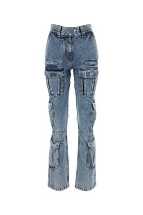 デニム・ジーパン GIVENCHY BLUE COTTON DENIM JEANS GIVENCHY double pleated jeans with a Blue Givenchy